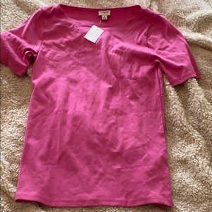 NWT pink J.Crew t shirt
